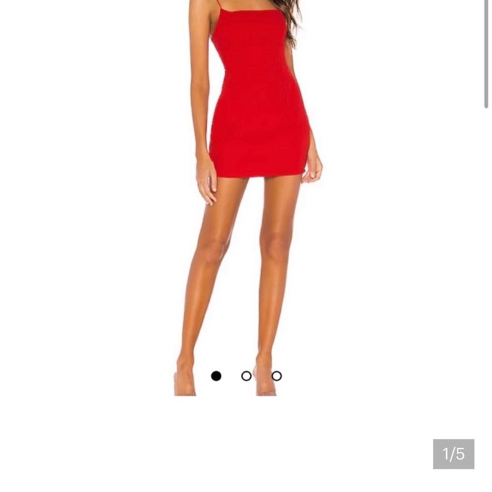 superdown Revolve Red Spaghetti-Strap Bodycon Mini Dress